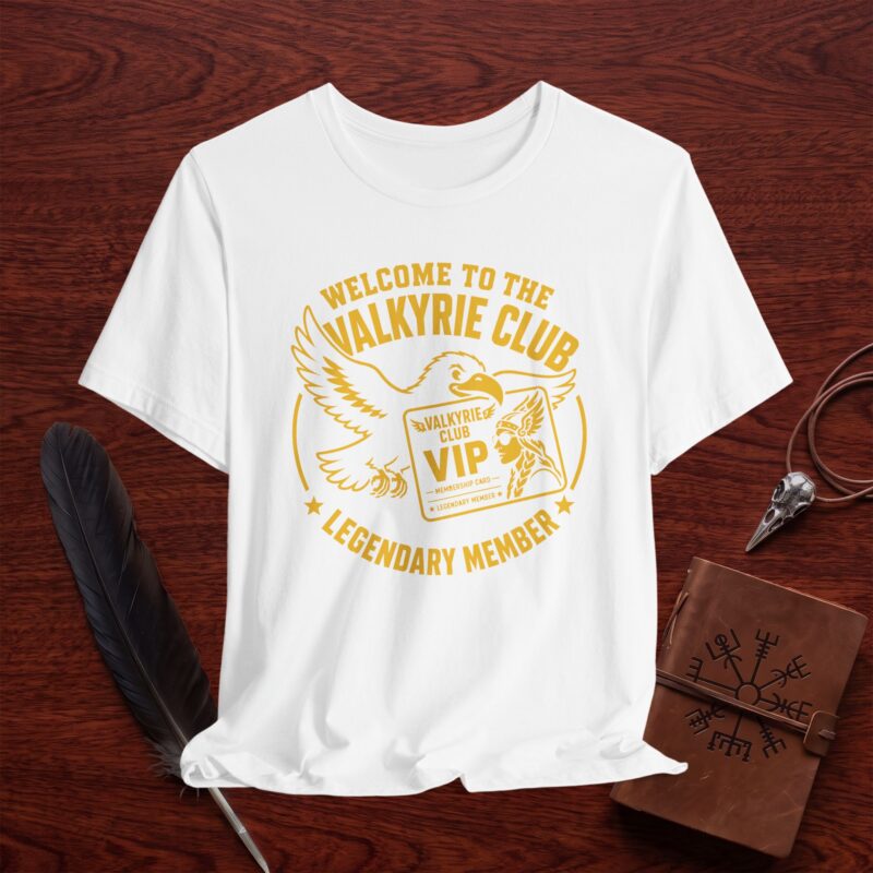 Welcome to the Valkyrie Club T-Shirt – VIP Legendary Member Tee