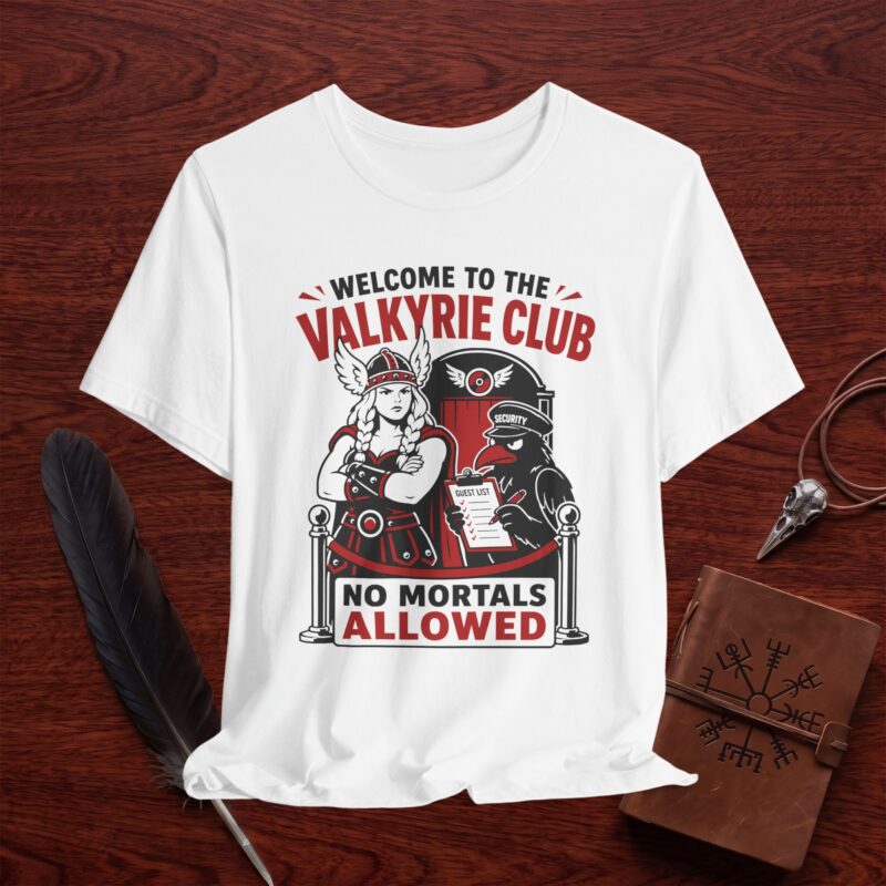 Norse Valkyrie Bouncer T-Shirt – No Mortals Allowed Tee