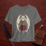 Rose Valkyrie T-Shirt – Dark Feminine Norse Warrior Tee