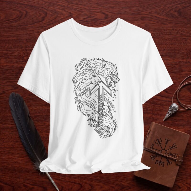 Fenrir Breaking Chains Engraved Shirt