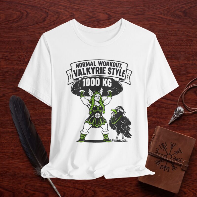 Normal Workout, Valkyrie Style T-Shirt – Nordic Gym Tee